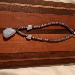 Unique jewelry, purple stone and silver